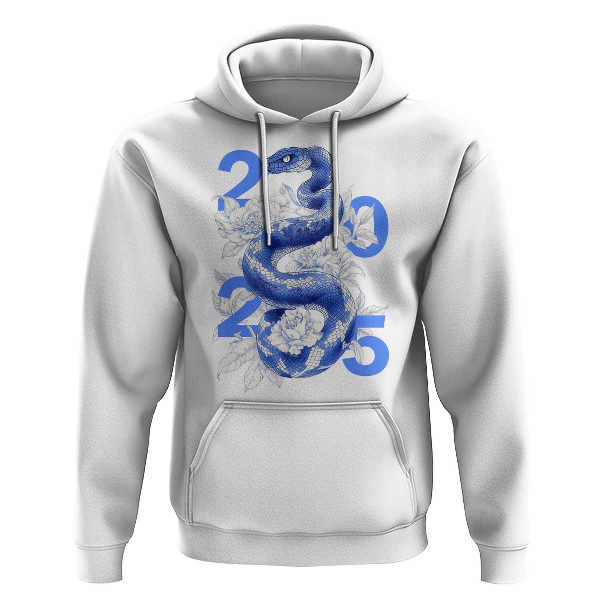 Year Of The Snake 2025 Hoodie Chinese New Year Blue Snake