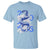 Year Of The Snake 2025 T Shirt Chinese New Year Blue Snake - Wonder Print Shop