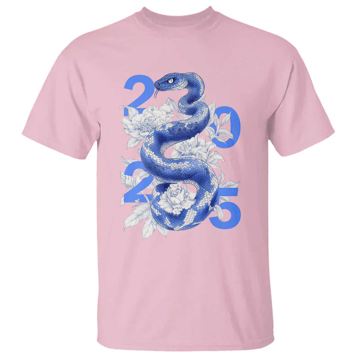 Year Of The Snake 2025 T Shirt Chinese New Year Blue Snake - Wonder Print Shop