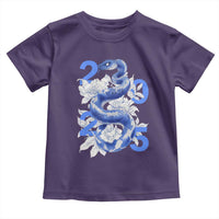 Year Of The Snake 2025 Toddler T Shirt Chinese New Year Blue Snake