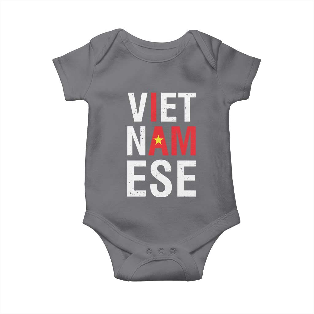 I Am Vietnamese Baby Onesie Viet Nam Flag Pride
