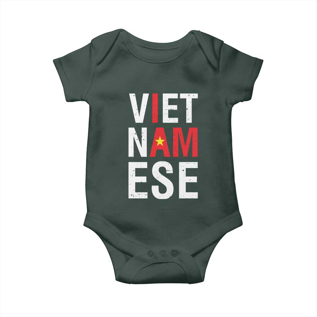 I Am Vietnamese Baby Onesie Viet Nam Flag Pride