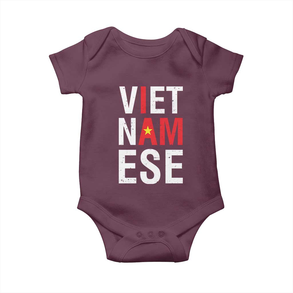 I Am Vietnamese Baby Onesie Viet Nam Flag Pride
