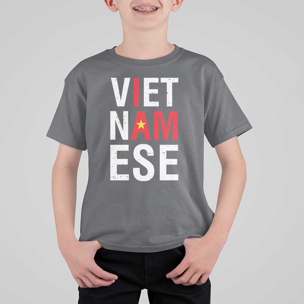 I Am Vietnamese T Shirt For Kid Viet Nam Flag Pride