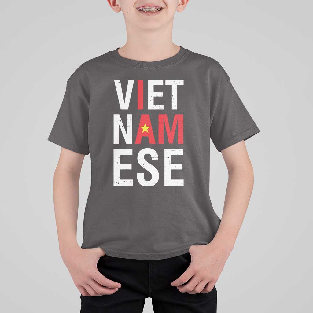 I Am Vietnamese T Shirt For Kid Viet Nam Flag Pride
