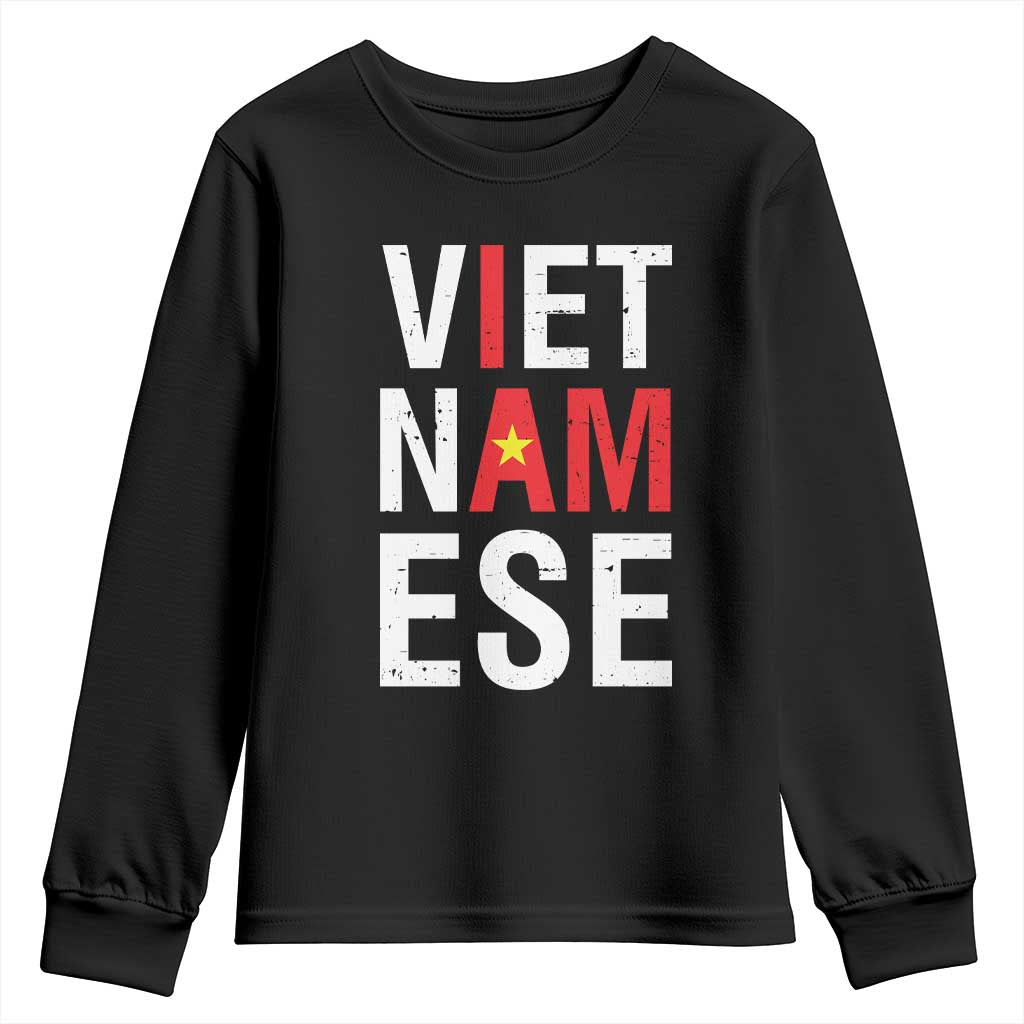 I Am Vietnamese Youth Sweatshirt Viet Nam Flag Pride