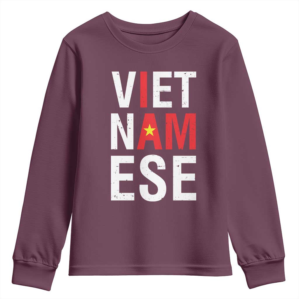 I Am Vietnamese Youth Sweatshirt Viet Nam Flag Pride