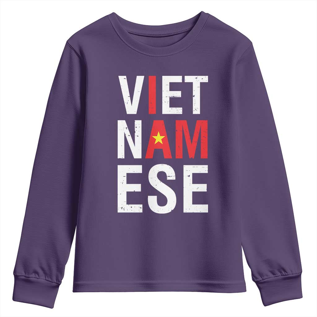 I Am Vietnamese Youth Sweatshirt Viet Nam Flag Pride