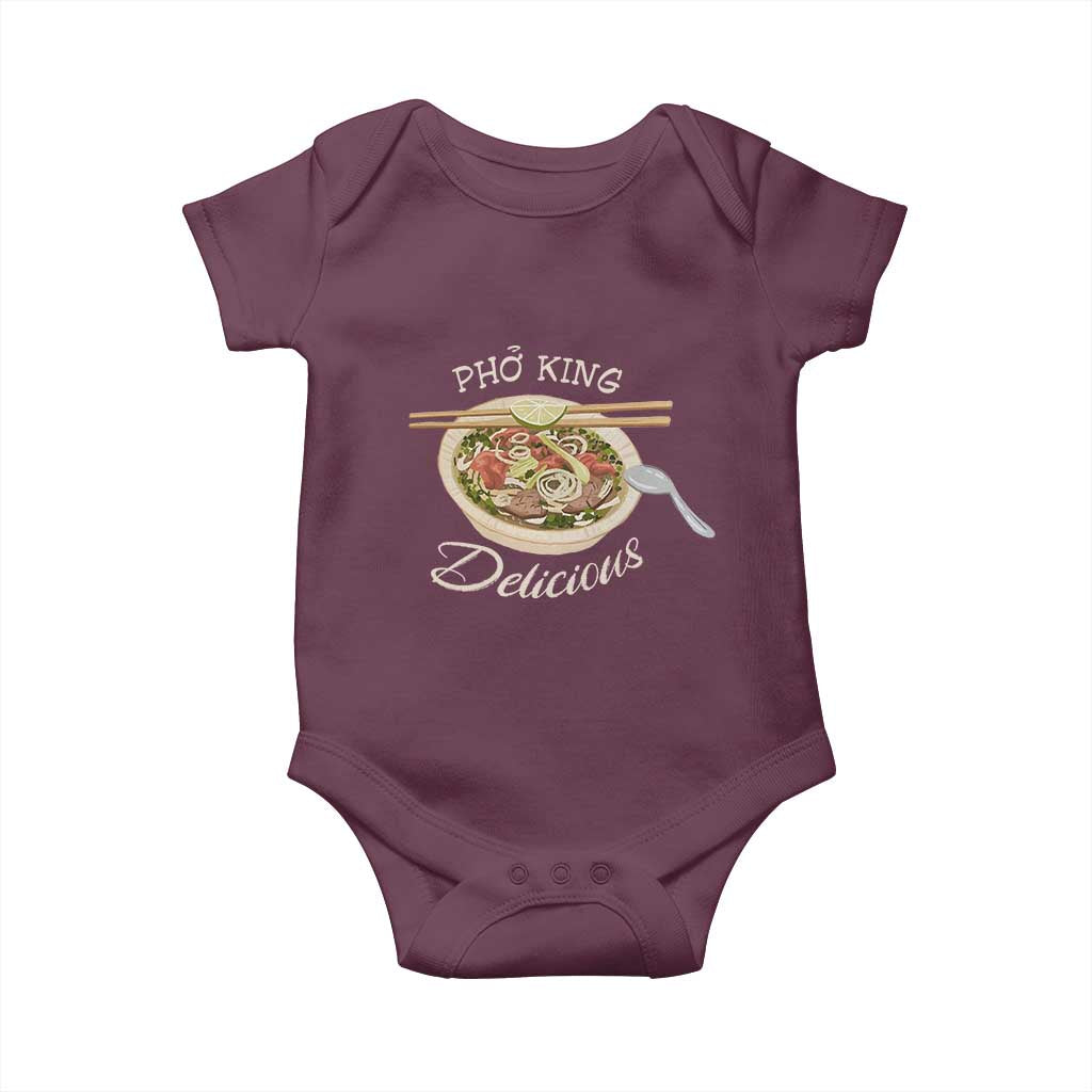 Vietnamese Food Lover Baby Onesie Pho King Delicious