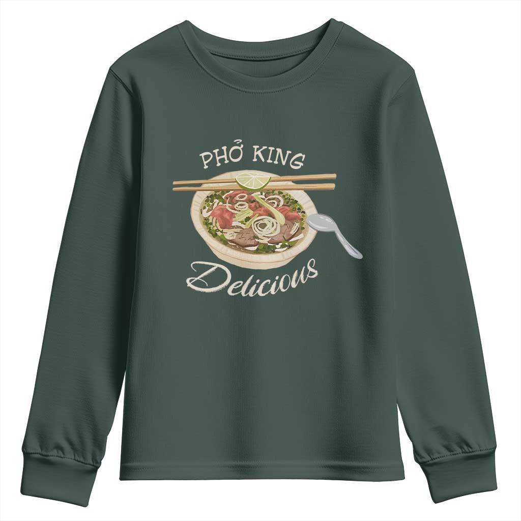 Vietnamese Food Lover Youth Sweatshirt Pho King Delicious