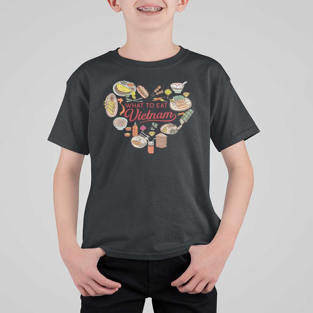 Vietnamese Food Lover T Shirt For Kid What To Eat In Vietnam Viet Nam - Wonder Print Shop