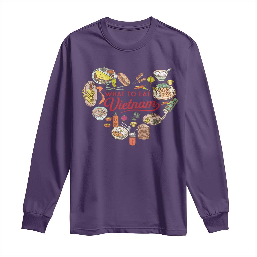 Vietnamese Food Lover Long Sleeve Shirt What To Eat In Vietnam Viet Nam