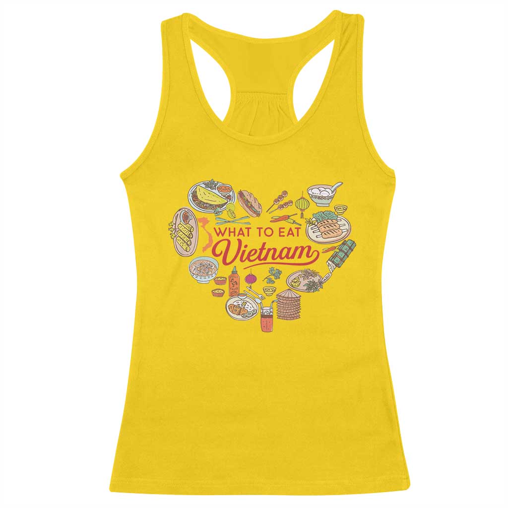 Vietnamese Food Lover Racerback Tank Top What To Eat In Vietnam Viet Nam