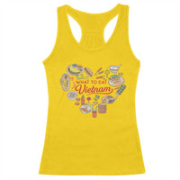 Vietnamese Food Lover Racerback Tank Top What To Eat In Vietnam Viet Nam