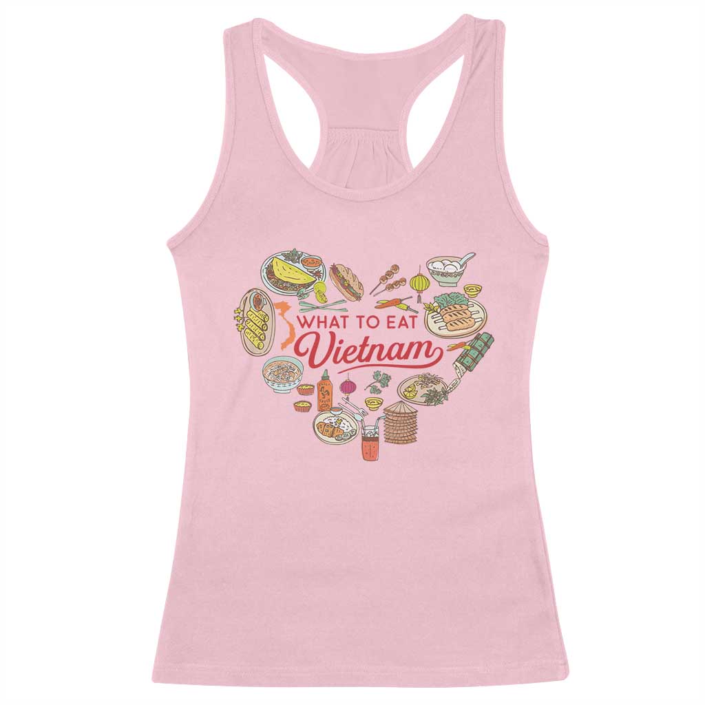 Vietnamese Food Lover Racerback Tank Top What To Eat In Vietnam Viet Nam