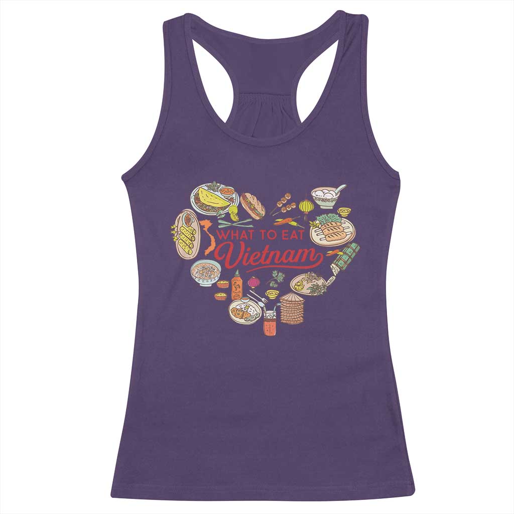 Vietnamese Food Lover Racerback Tank Top What To Eat In Vietnam Viet Nam