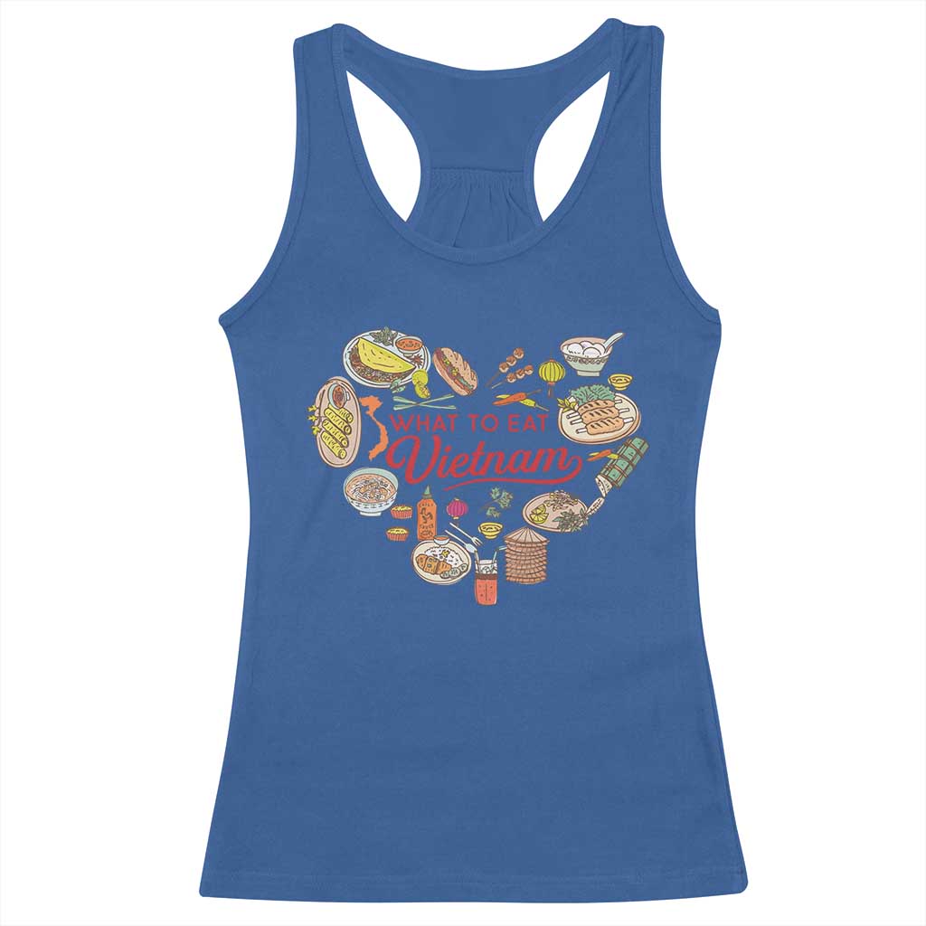 Vietnamese Food Lover Racerback Tank Top What To Eat In Vietnam Viet Nam