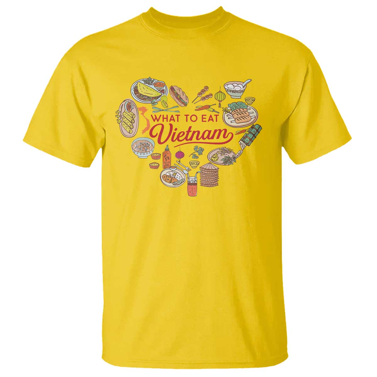 Vietnamese Food Lover T Shirt What To Eat In Vietnam Viet Nam - Wonder Print Shop
