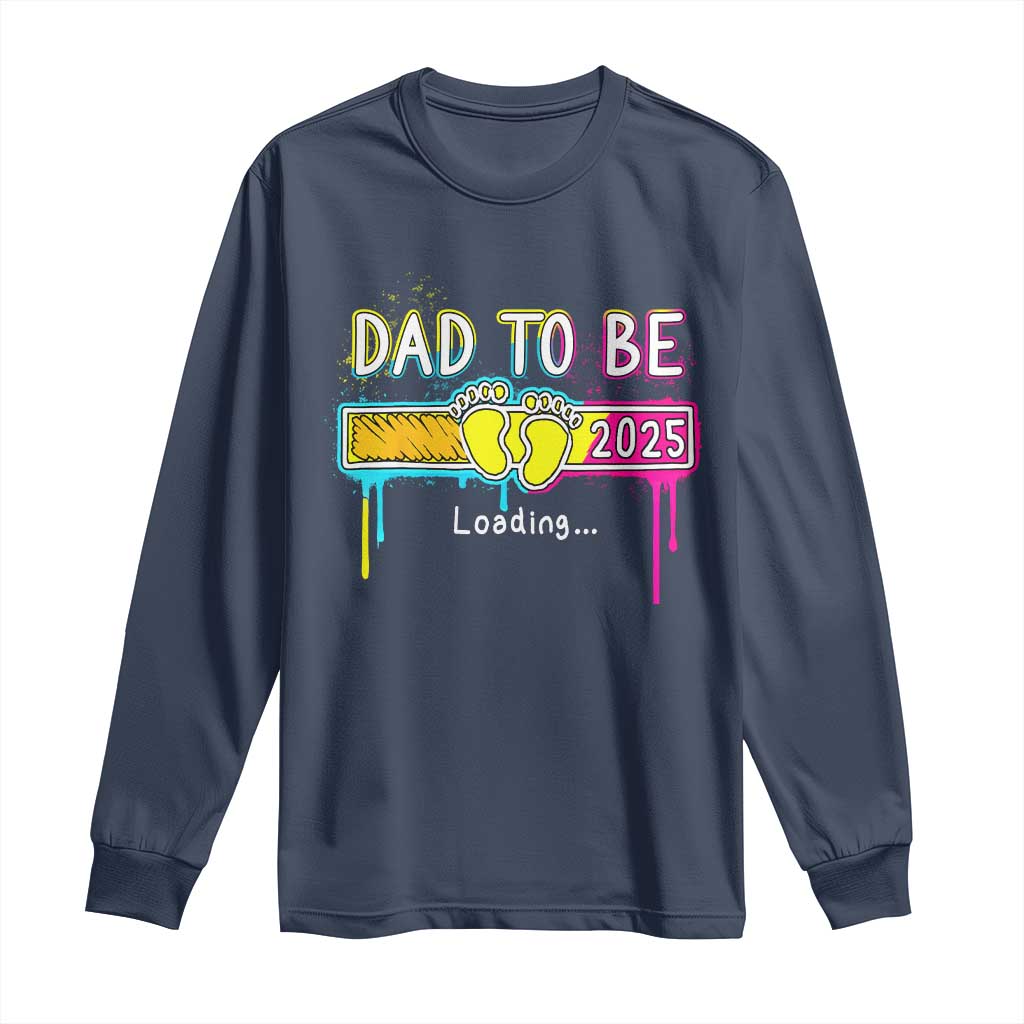 New Dad 2025 Long Sleeve Shirt Loading Dad To Be Est 2025