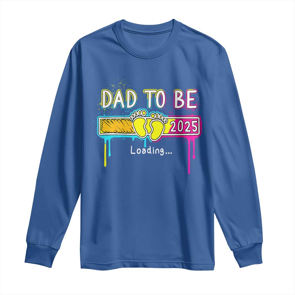 New Dad 2025 Long Sleeve Shirt Loading Dad To Be Est 2025