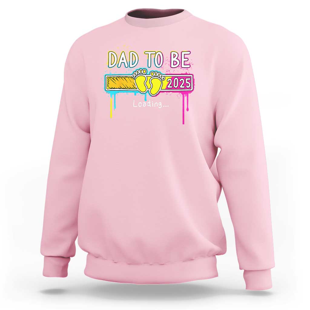 New Dad 2025 Sweatshirt Loading Dad To Be Est 2025 - Wonder Print Shop