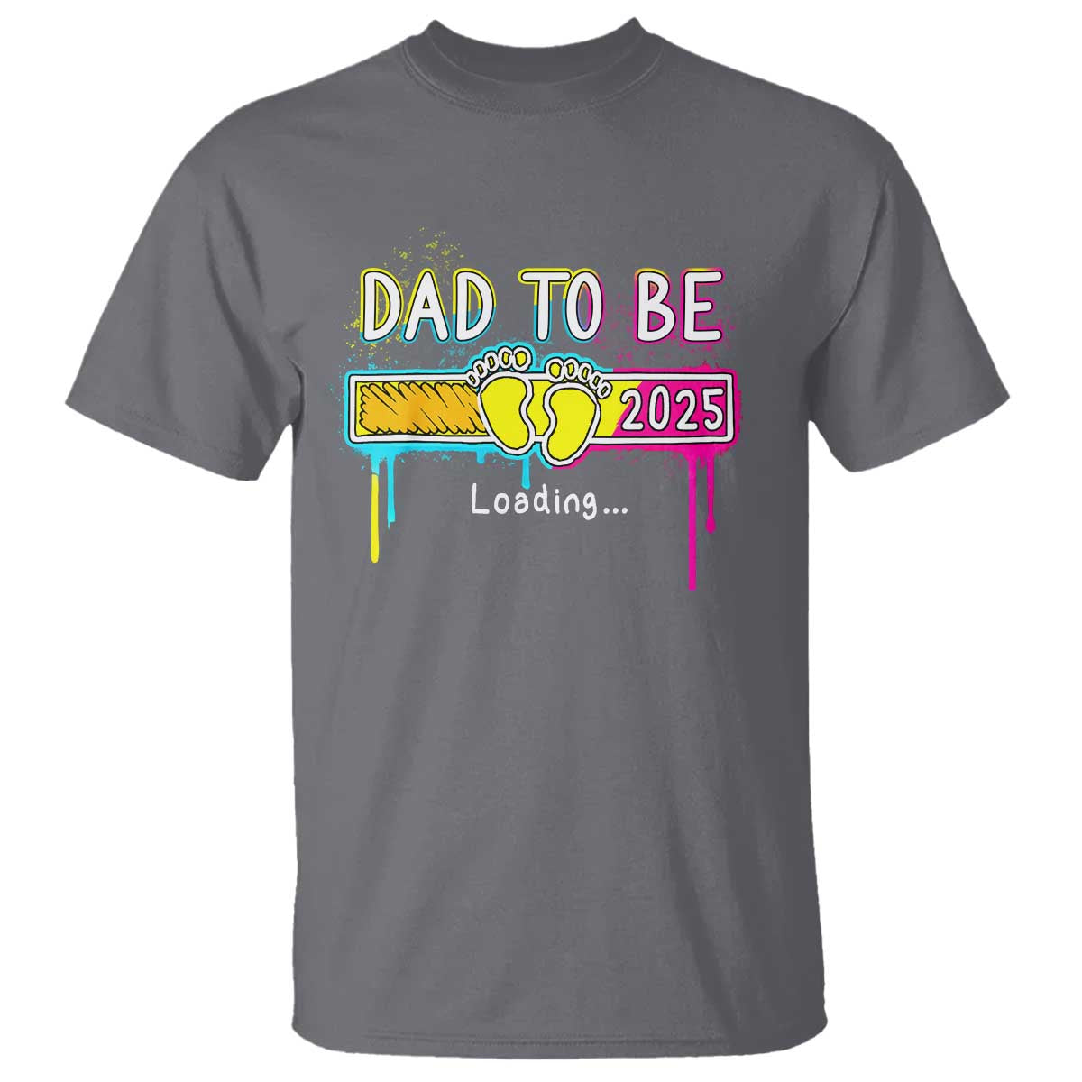 New Dad 2025 T Shirt Loading Dad To Be Est 2025 - Wonder Print Shop