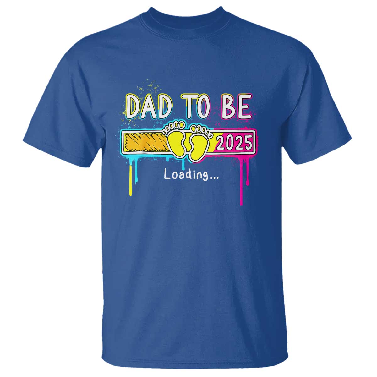 New Dad 2025 T Shirt Loading Dad To Be Est 2025 - Wonder Print Shop