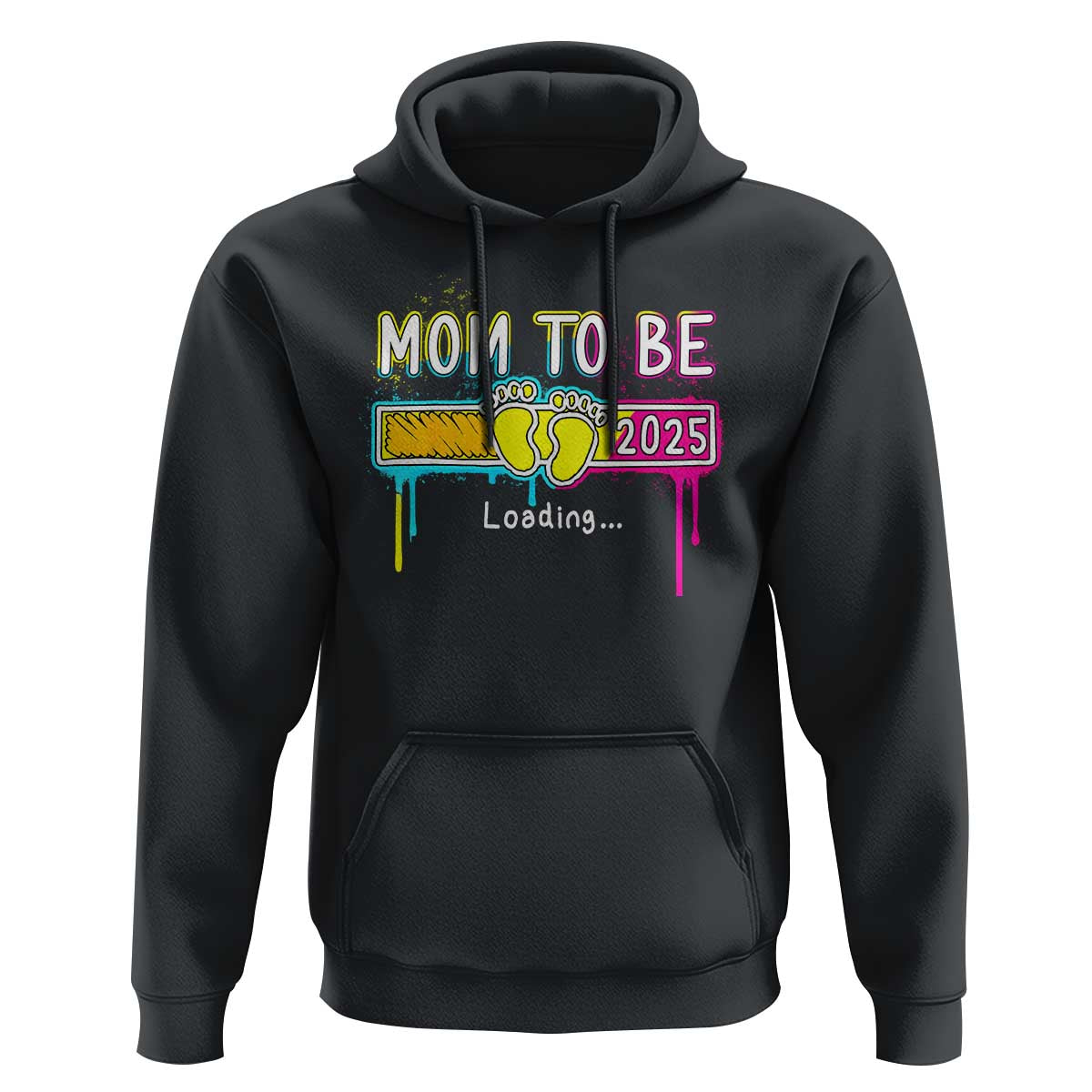 New Mom 2025 Hoodie Loading Mom To Be Est 2025