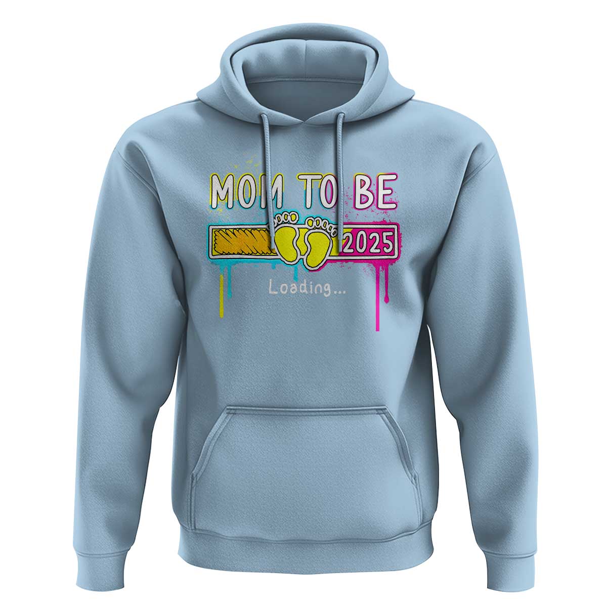 New Mom 2025 Hoodie Loading Mom To Be Est 2025