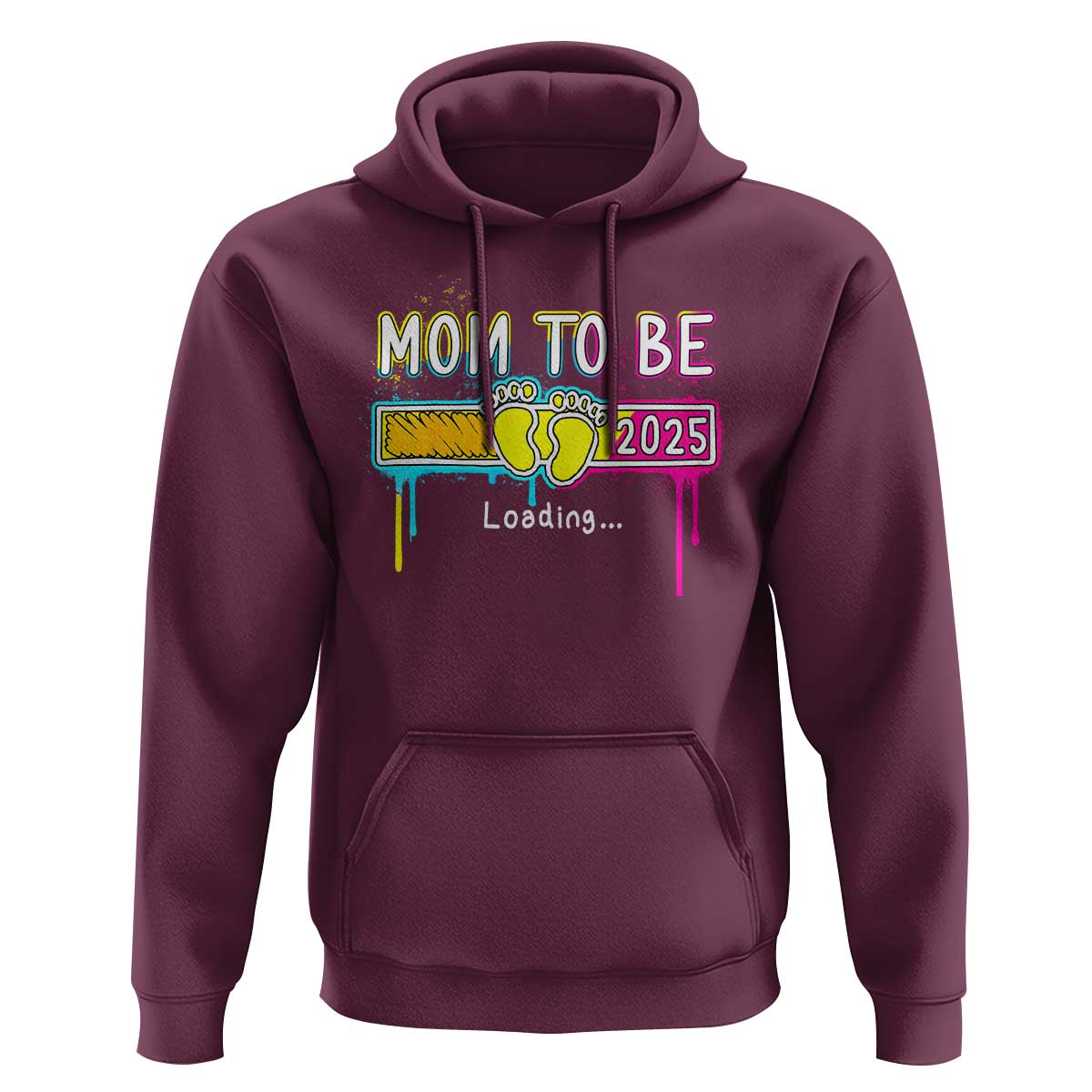 New Mom 2025 Hoodie Loading Mom To Be Est 2025