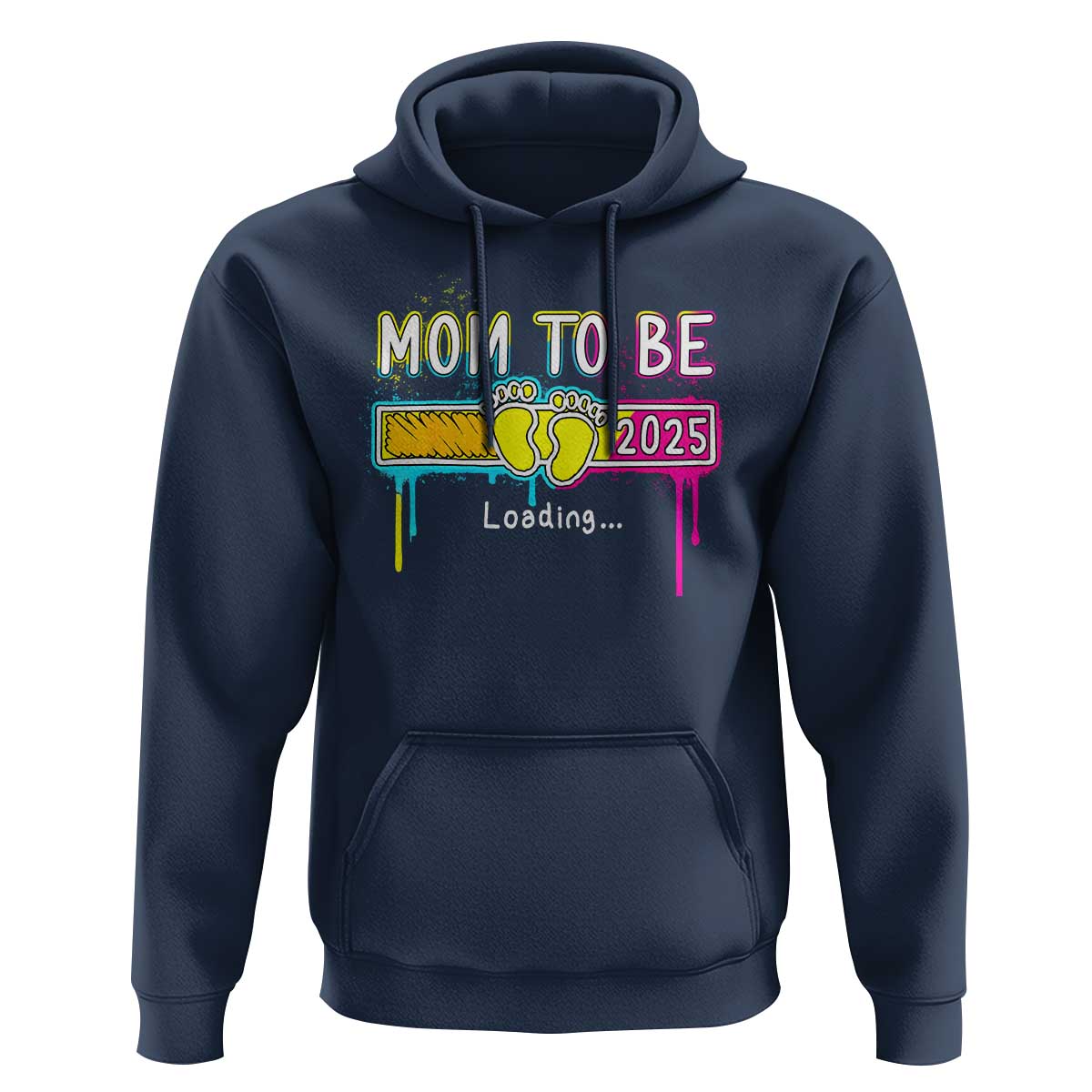 New Mom 2025 Hoodie Loading Mom To Be Est 2025