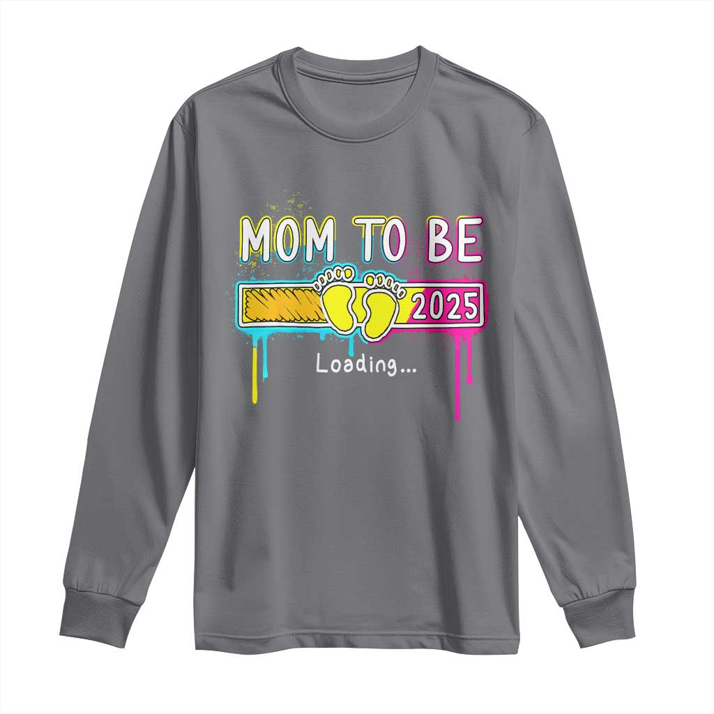 New Mom 2025 Long Sleeve Shirt Loading Mom To Be Est 2025