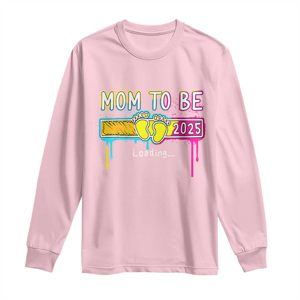 New Mom 2025 Long Sleeve Shirt Loading Mom To Be Est 2025