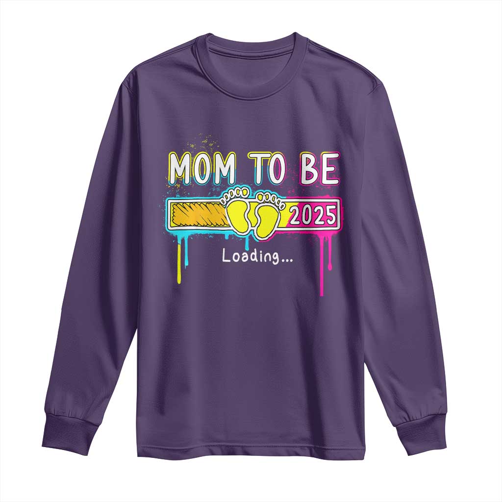 New Mom 2025 Long Sleeve Shirt Loading Mom To Be Est 2025