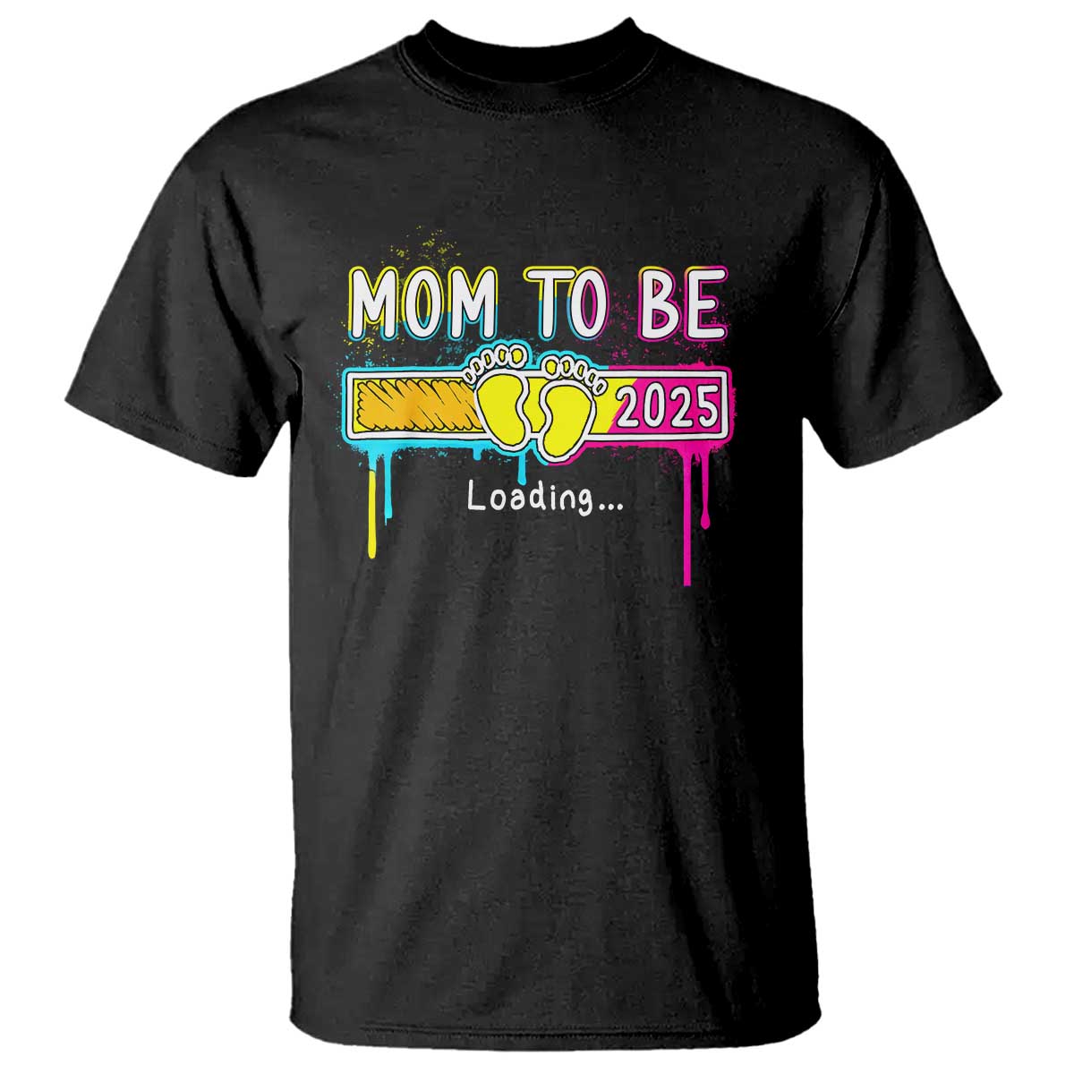 New Mom 2025 T Shirt Loading Mom To Be Est 2025 - Wonder Print Shop