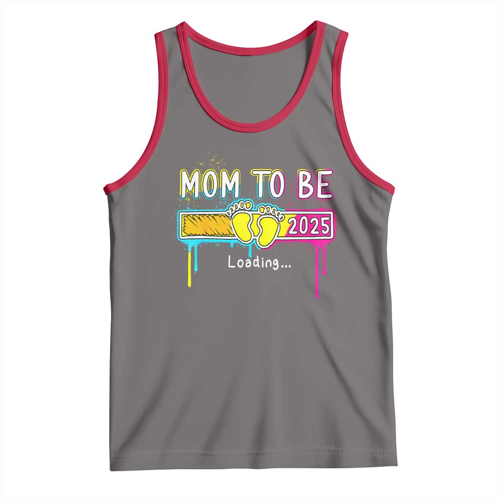 New Mom 2025 Tank Top Loading Mom To Be Est 2025