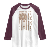 New Dad 2025 Raglan Shirt Promoted To Daddy Est 2025