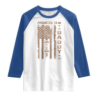 New Dad 2025 Raglan Shirt Promoted To Daddy Est 2025