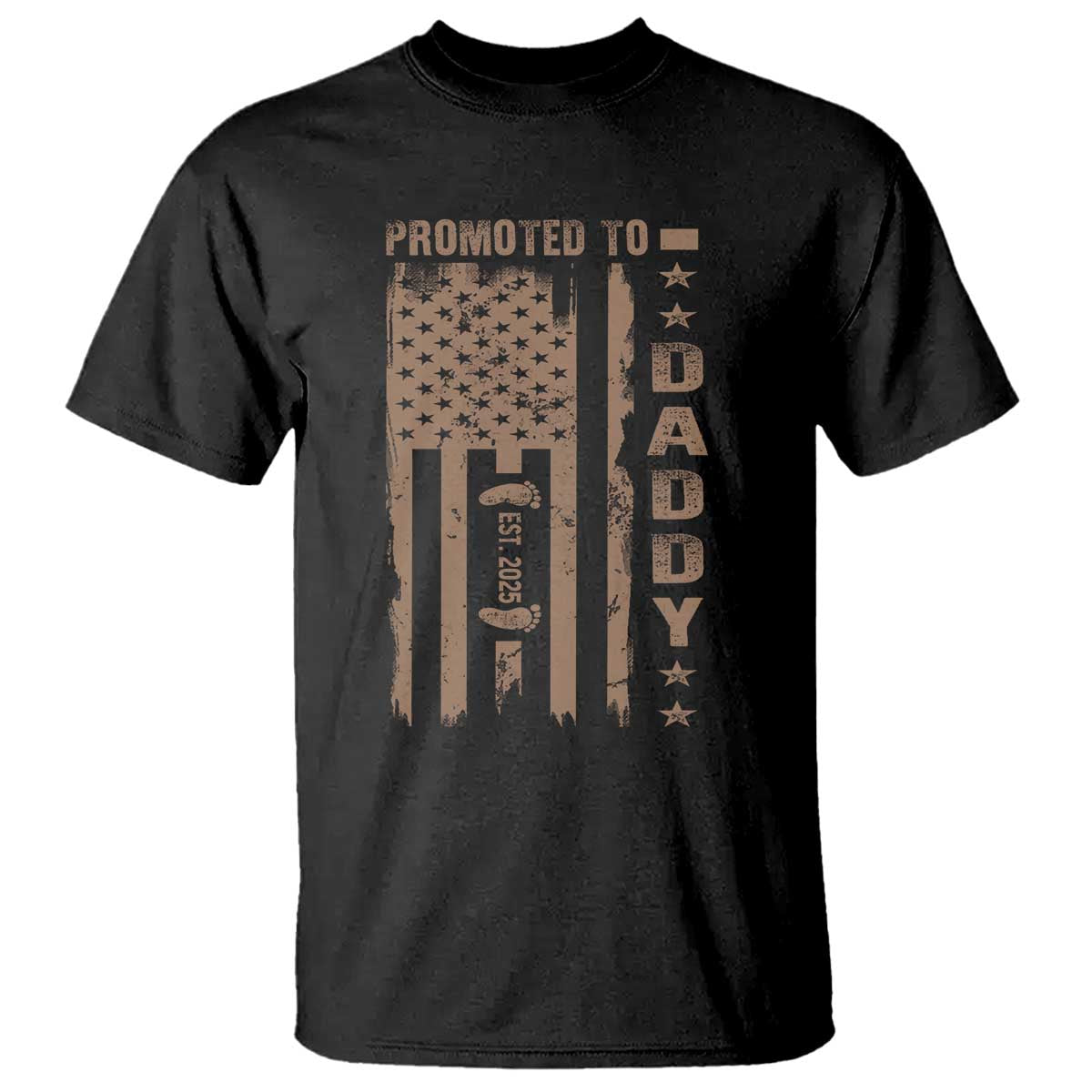 New Dad 2025 T Shirt Promoted To Daddy Est 2025 - Wonder Print Shop