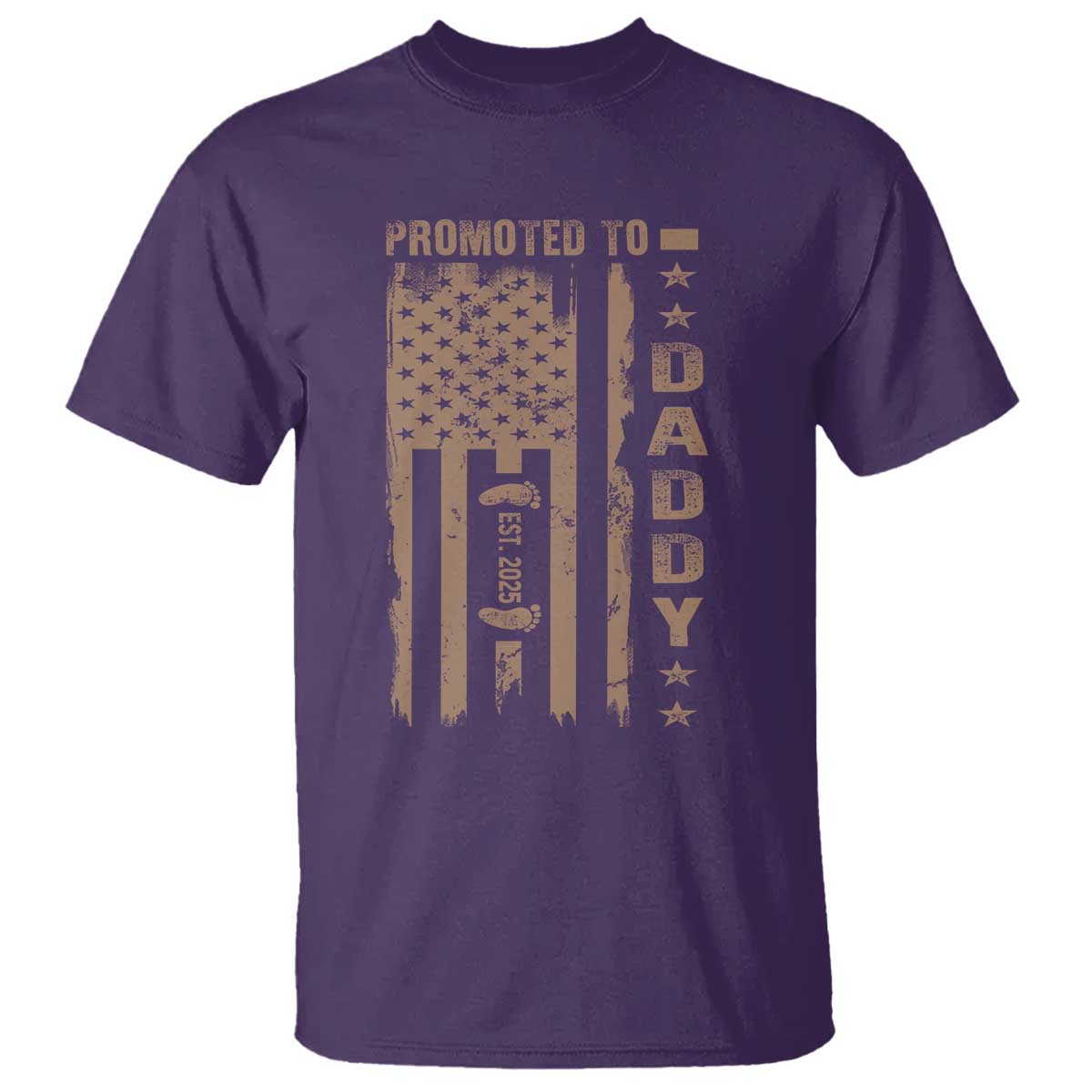 New Dad 2025 T Shirt Promoted To Daddy Est 2025 - Wonder Print Shop