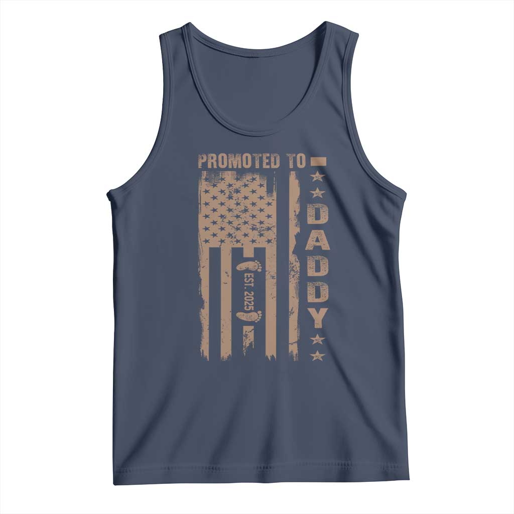 New Dad 2025 Tank Top Promoted To Daddy Est 2025