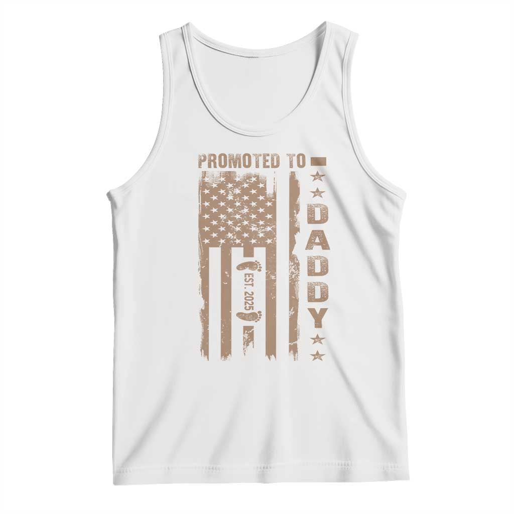 New Dad 2025 Tank Top Promoted To Daddy Est 2025