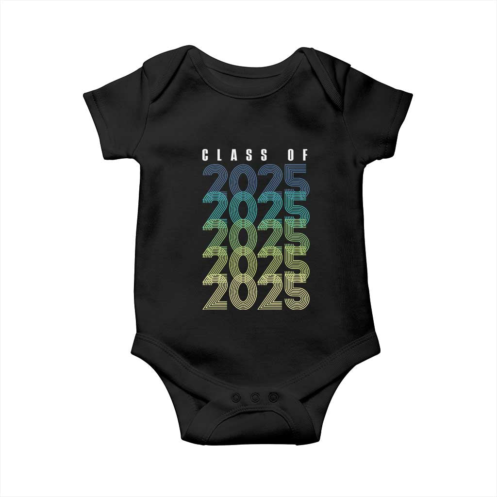 Graduation Baby Onesie Class Of 2025 Retro