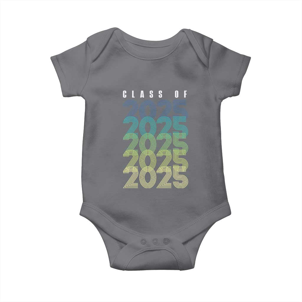Graduation Baby Onesie Class Of 2025 Retro