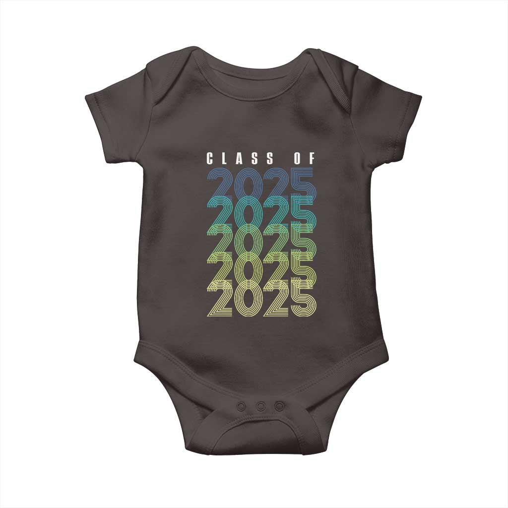 Graduation Baby Onesie Class Of 2025 Retro