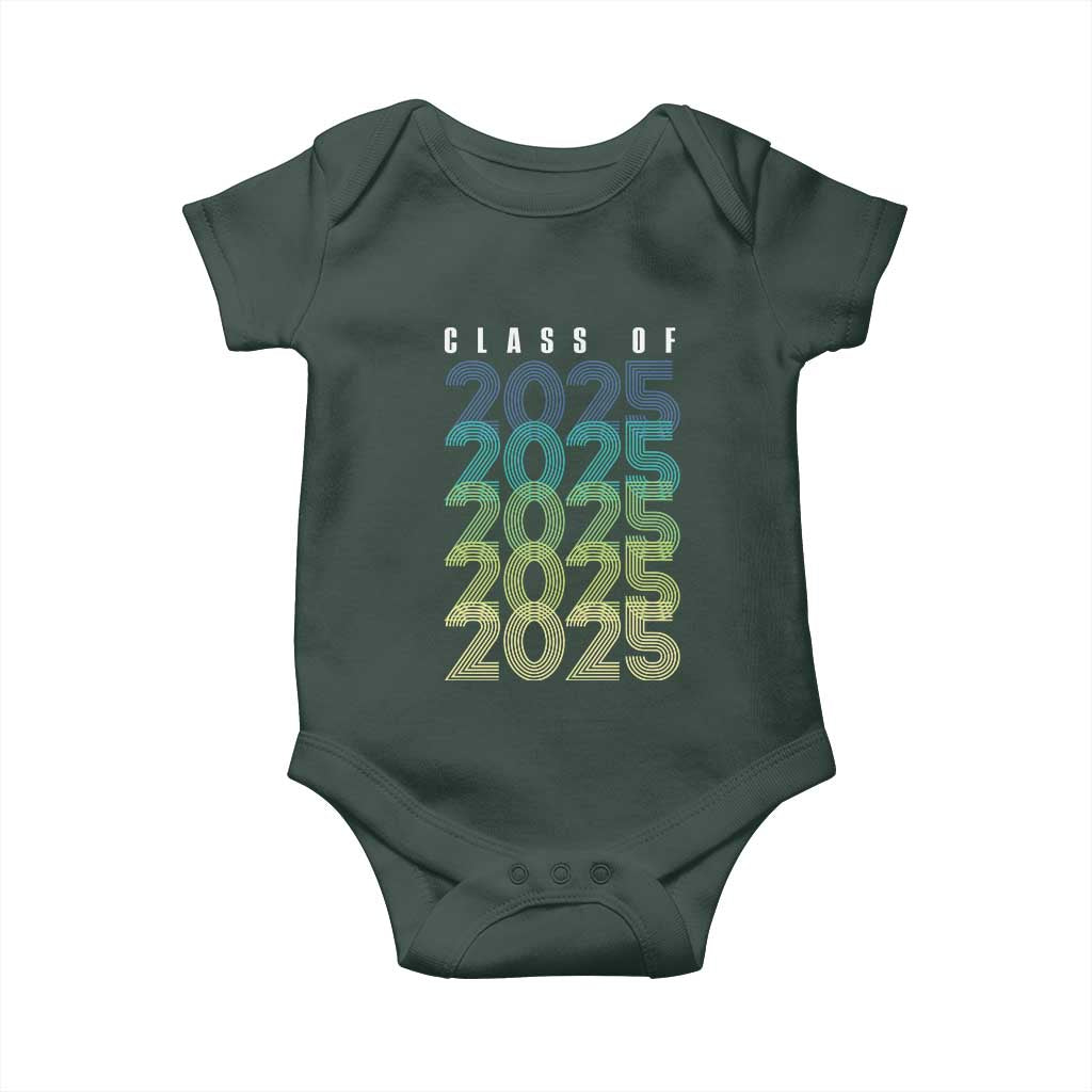 Graduation Baby Onesie Class Of 2025 Retro