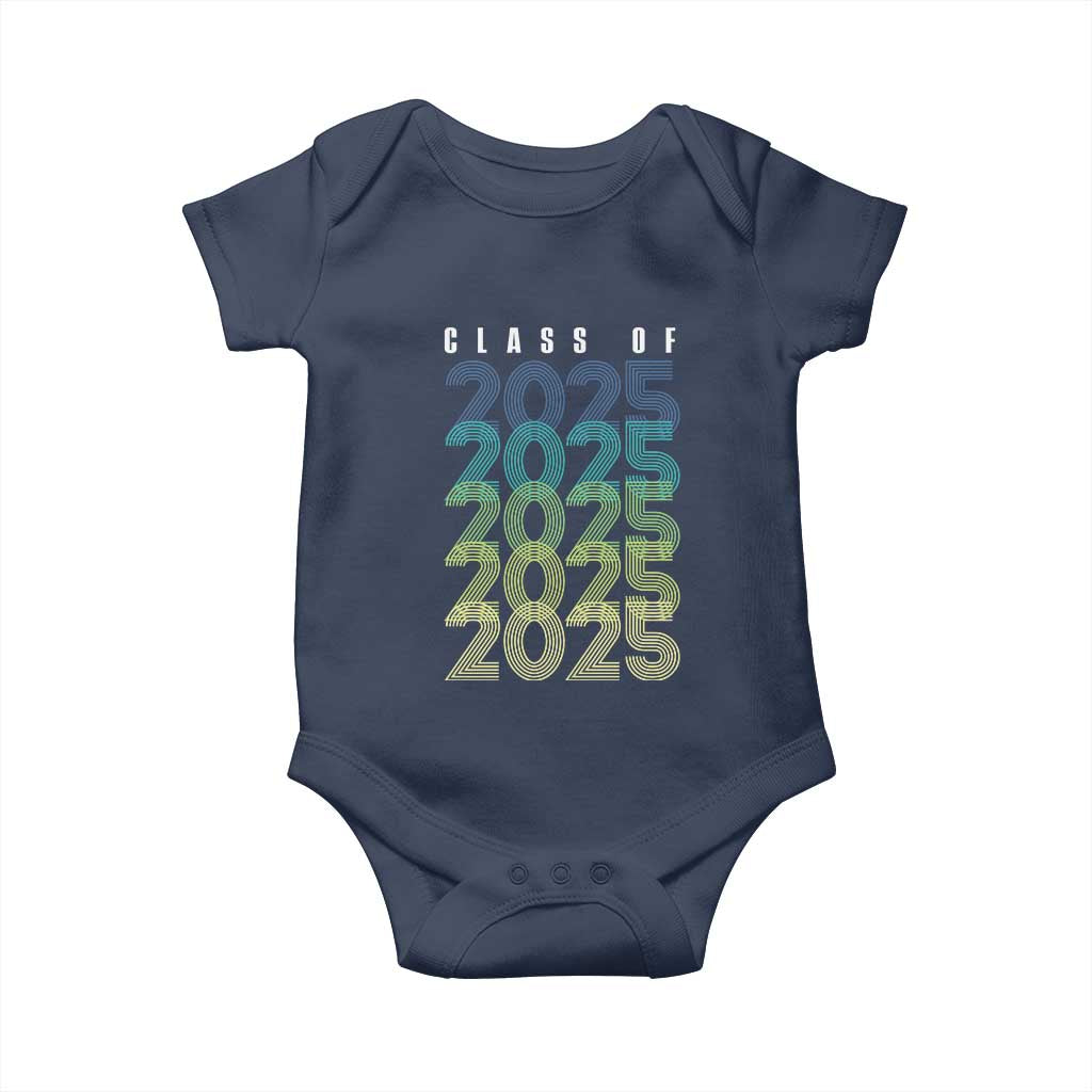 Graduation Baby Onesie Class Of 2025 Retro