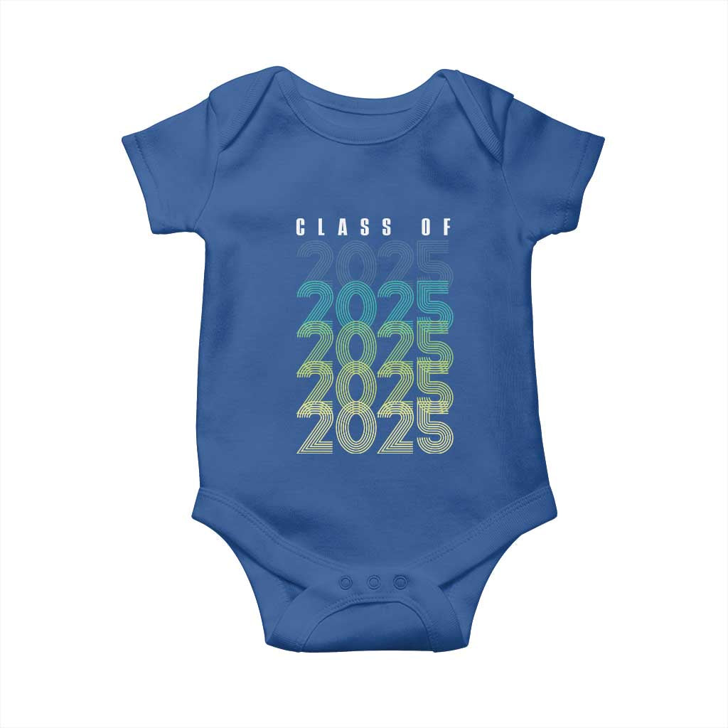 Graduation Baby Onesie Class Of 2025 Retro