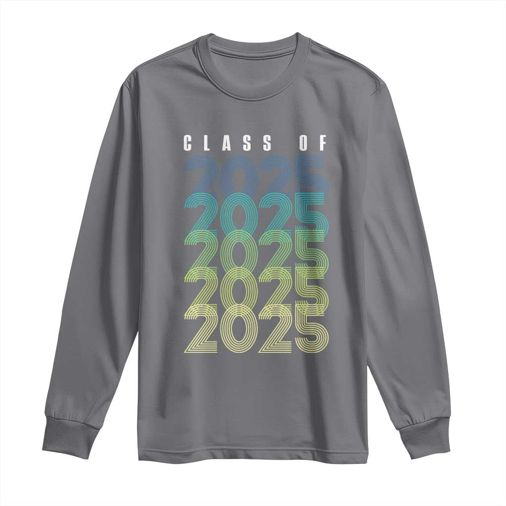 Graduation Long Sleeve Shirt Class Of 2025 Retro