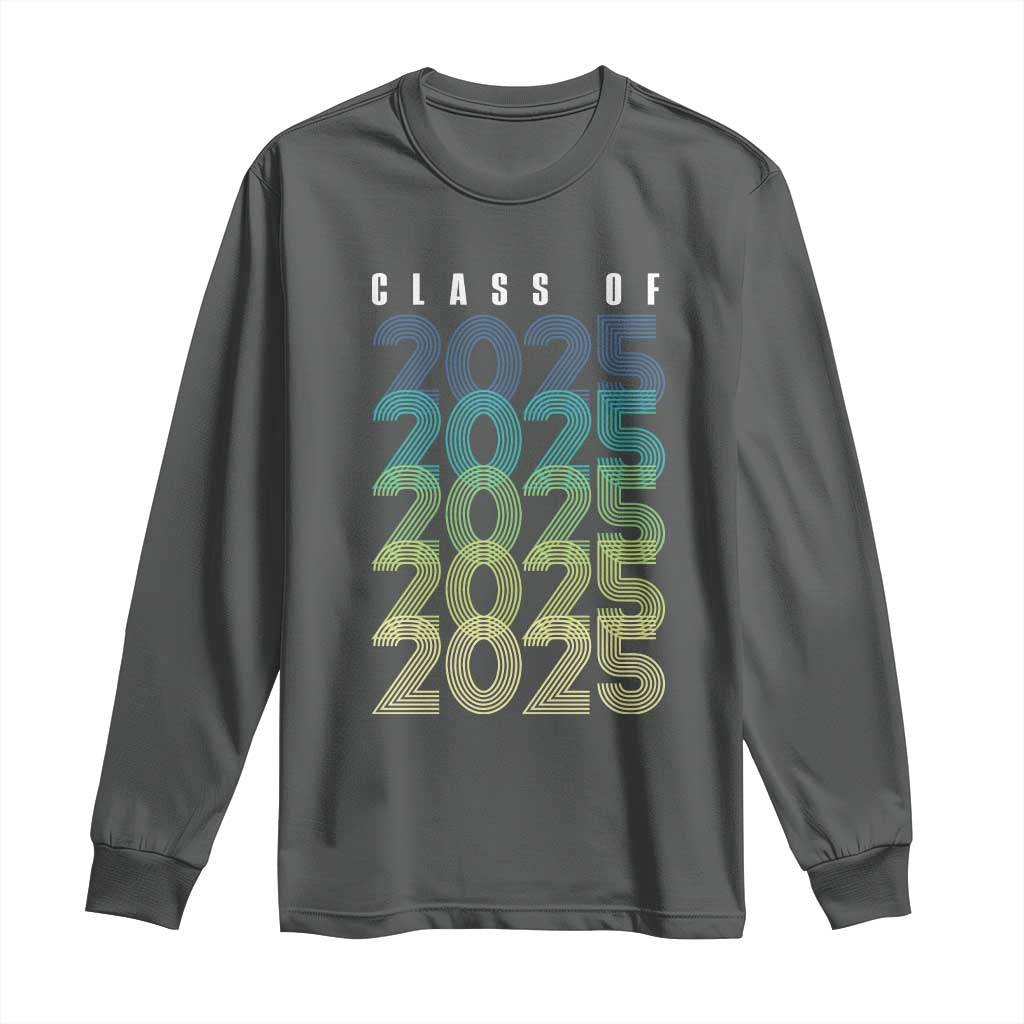 Graduation Long Sleeve Shirt Class Of 2025 Retro